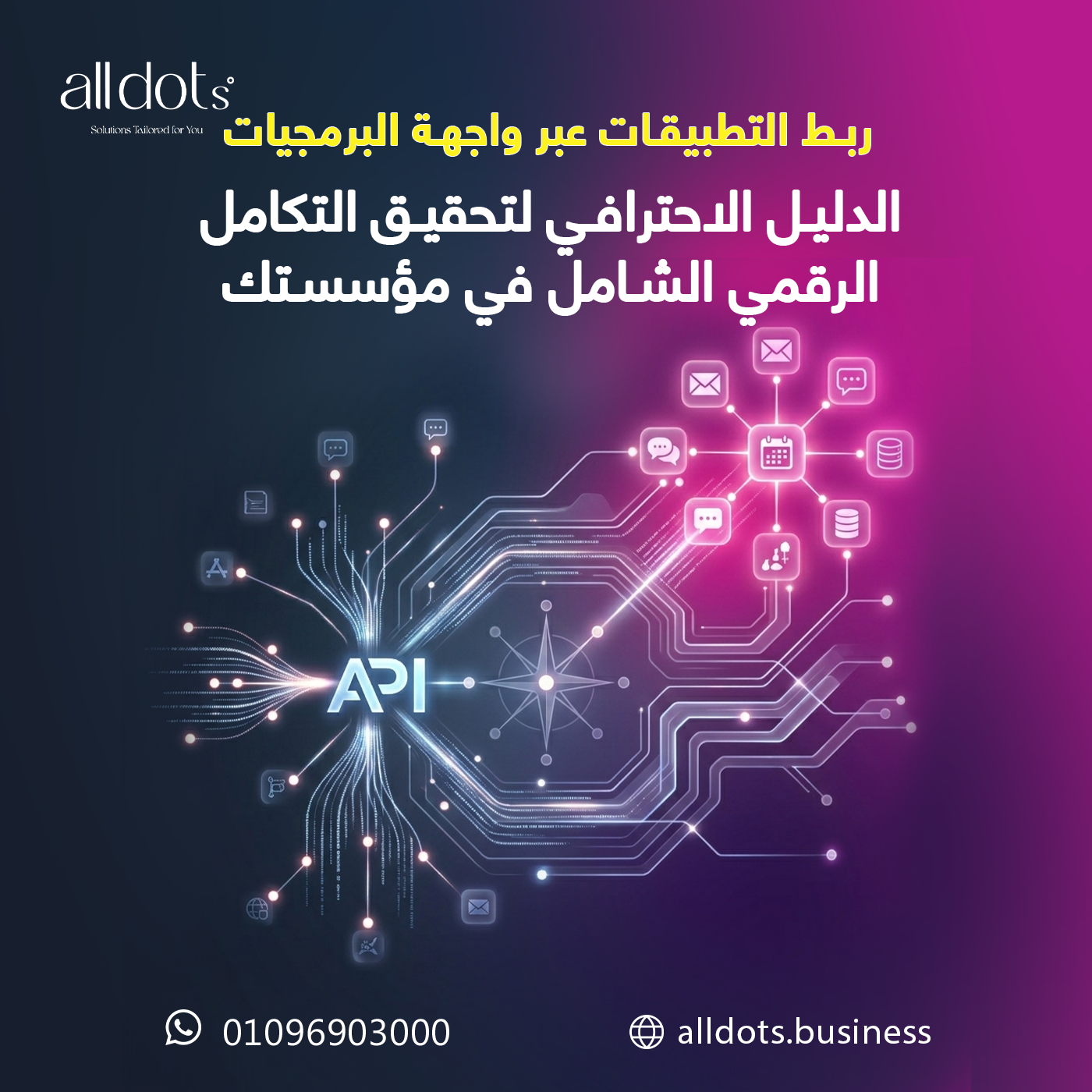 ربط التطبيقات عبر واجهة البرمجيات: الدليل الاحترافي لتحقيق التكامل الرقمي الشامل في مؤسستك