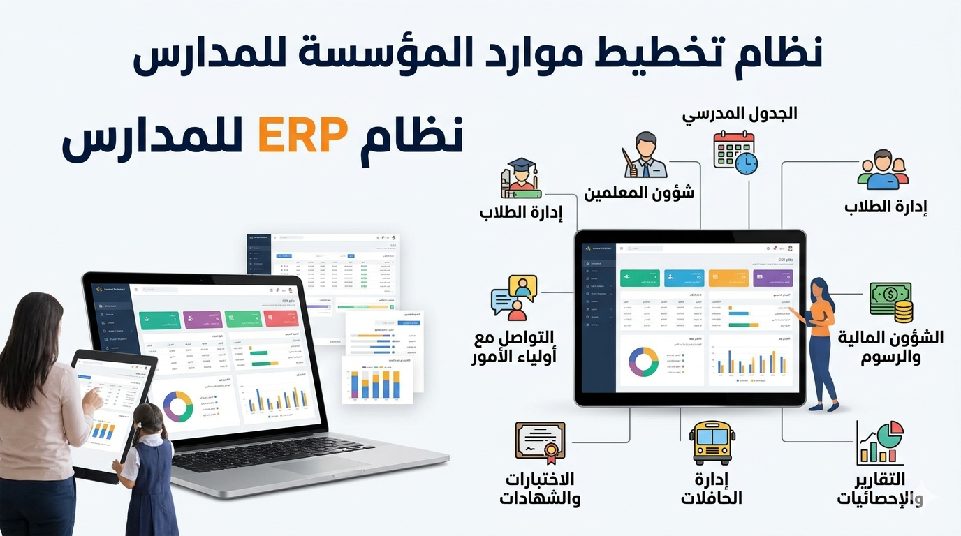 نظام ERP للمدارس: 7 مشاكل تواجه المدارس الدولية وحلها الفعال 1 نظام ERP للمدارس: 7 مشاكل تواجه المدارس الدولية وحلها الفعال
